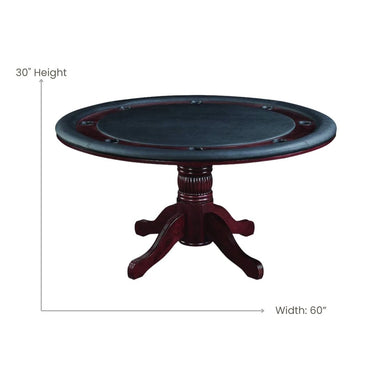 Poker Dining Table Manchester, Round, 8-person, 60